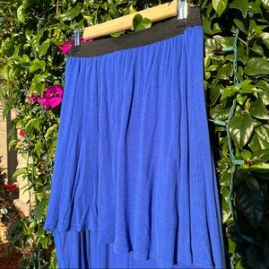 Blue Skirt Short Front Long Back